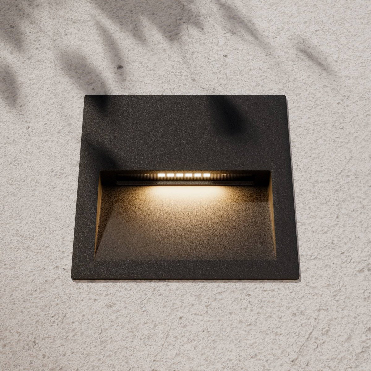 Applique extérieure en aluminium moderneLED gris foncé, transparent, LUCANDE