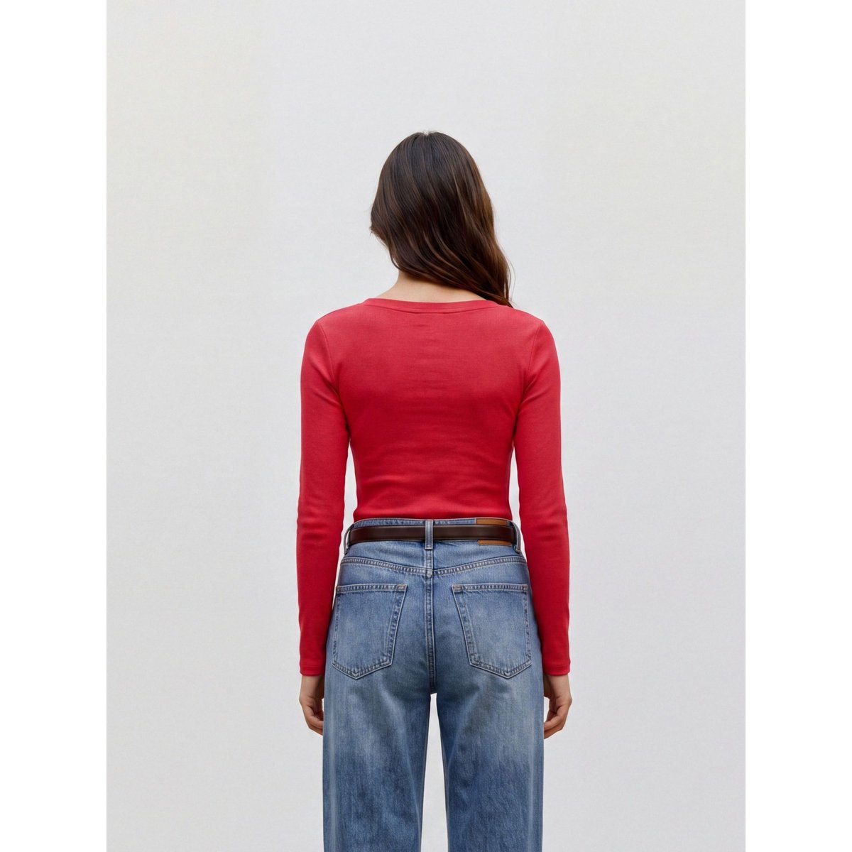 Top high risk red, VERO MODA