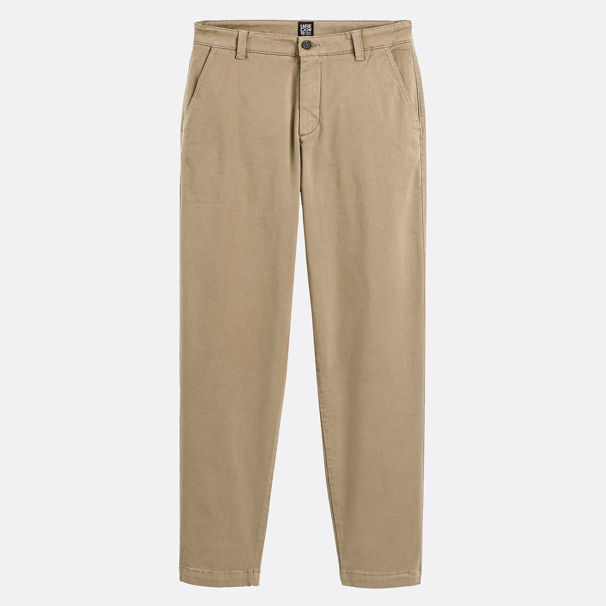 Pantalon chino, coupe large beige, LA REDOUTE COLLECTIONS