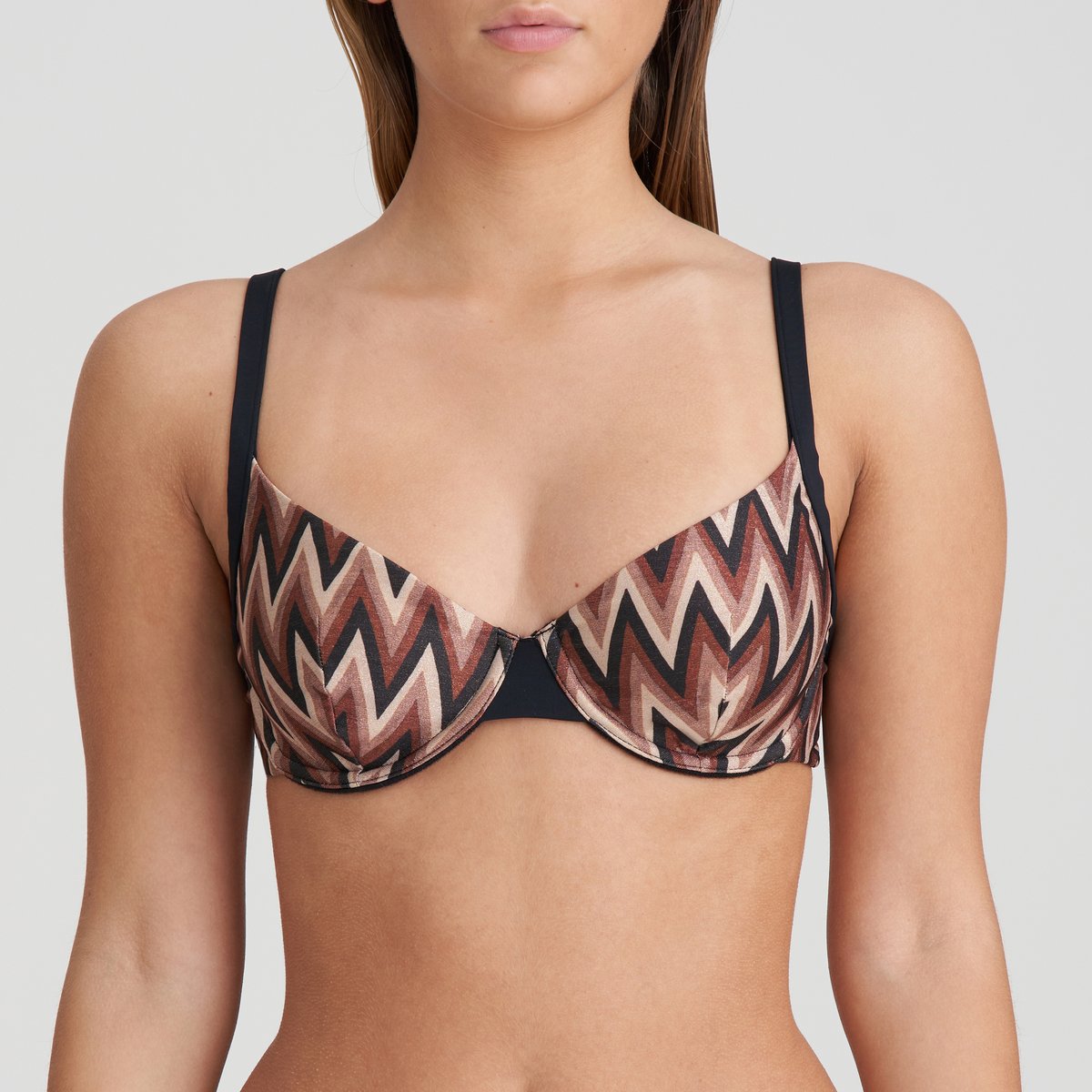 Bikini décolleté plongeant SU ANA marron - miramar, MARIE JO