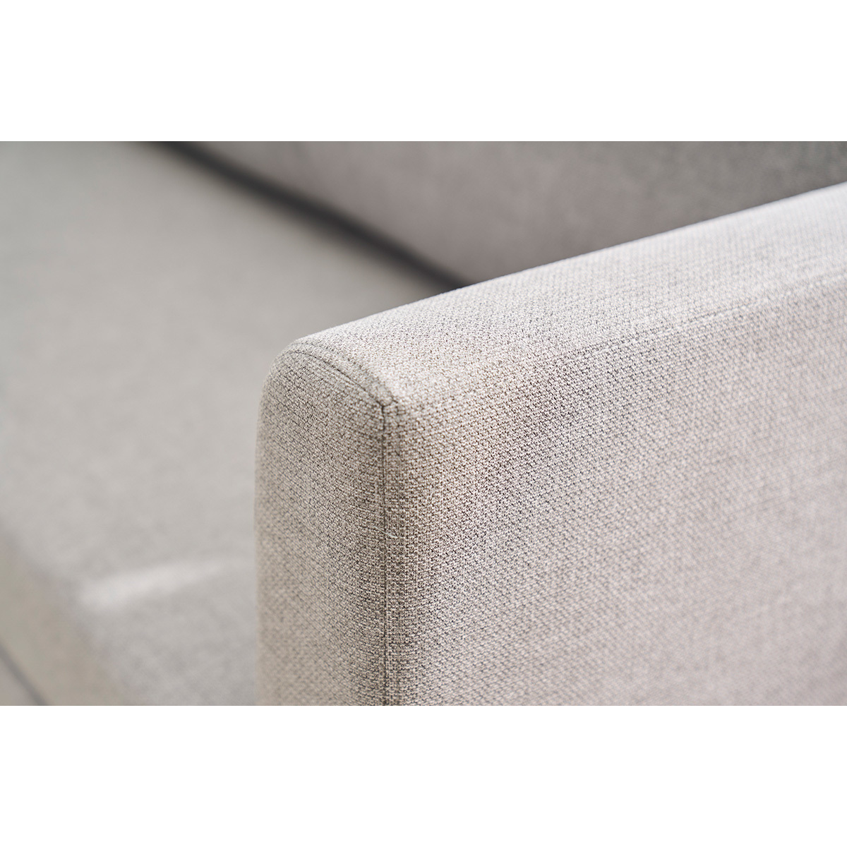 Canapé convertible 2 places en tissu gris clair LEON gris clair, MILIBOO