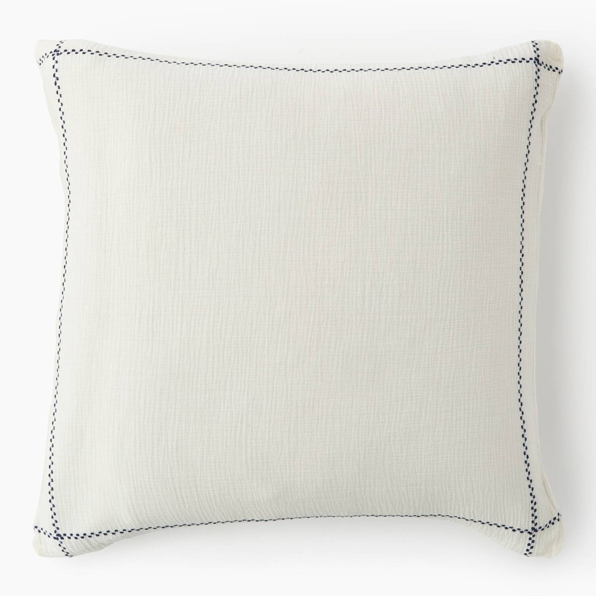 Taie carrée gaze de coton, 63x63cm, 100% coton bio, GOTS off white, MONOPRIX