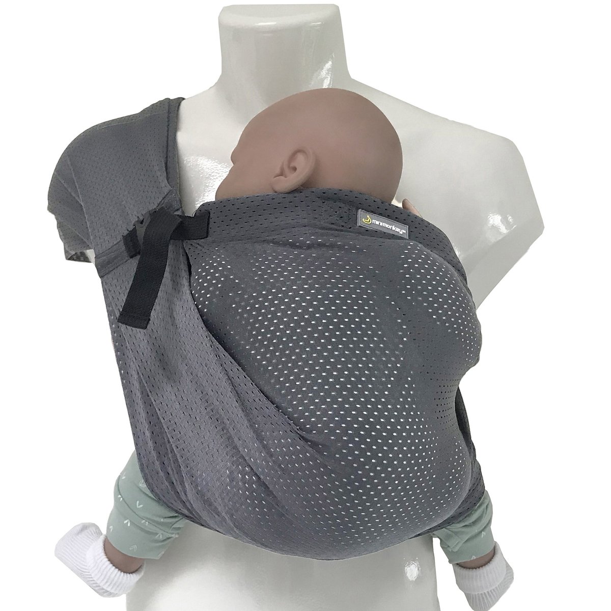 Porte bébé Mini Sling gris, MINIMONKEY