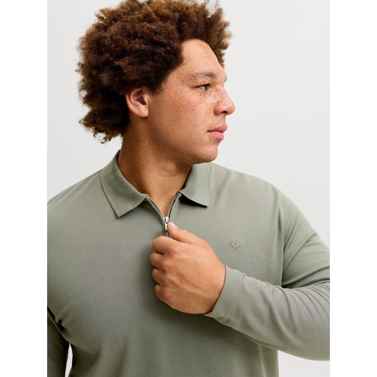 Polo grise - smokey olive, JACK & JONES