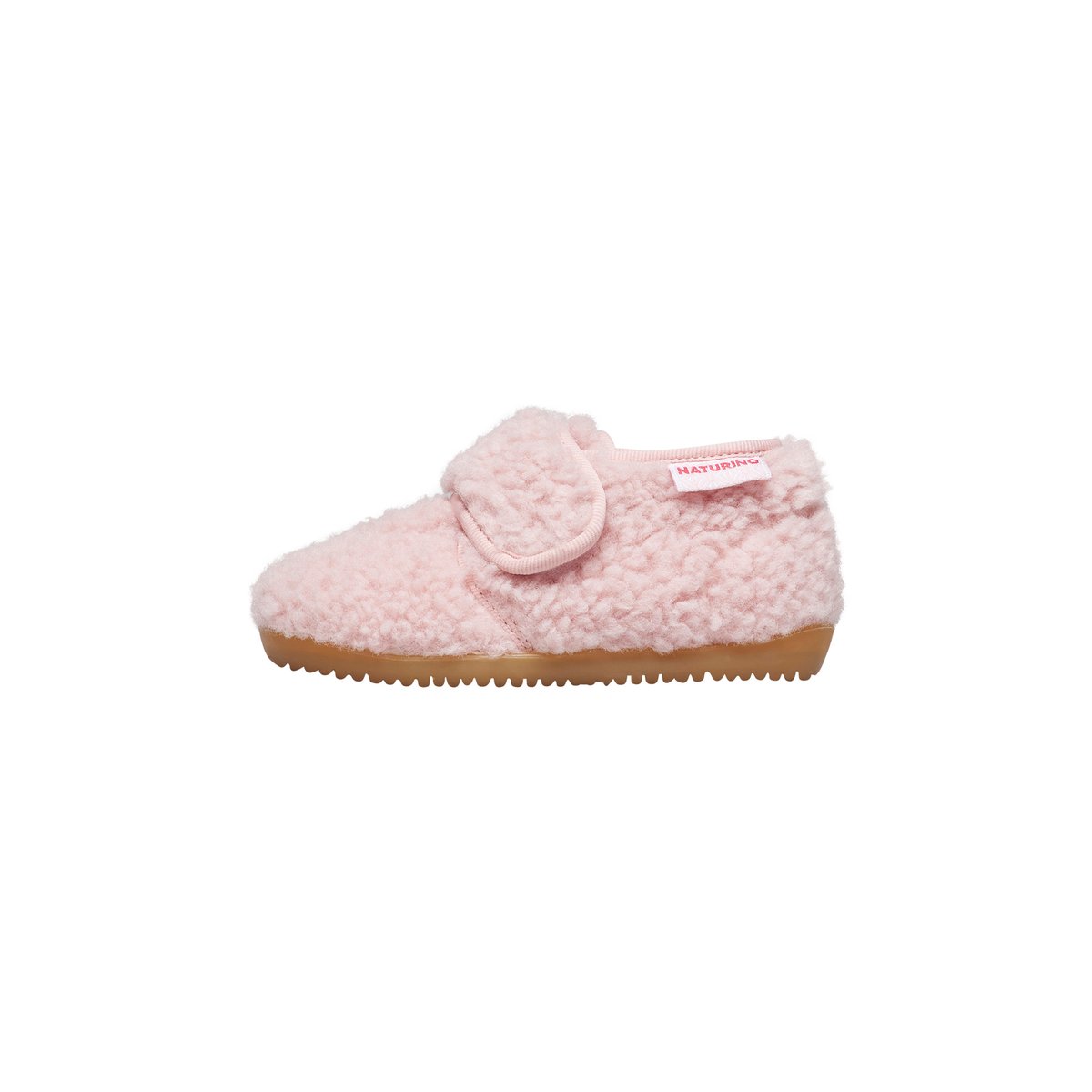 Pantoufles en laine HOME rose-, NATURINO