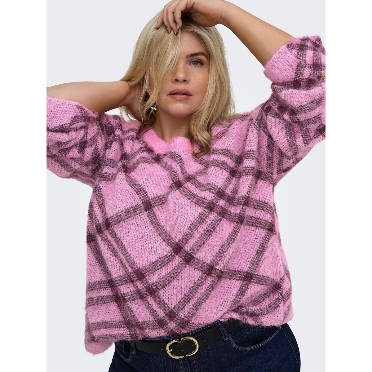 Pull En Maille cyclamen, ONLY CARMAKOMA