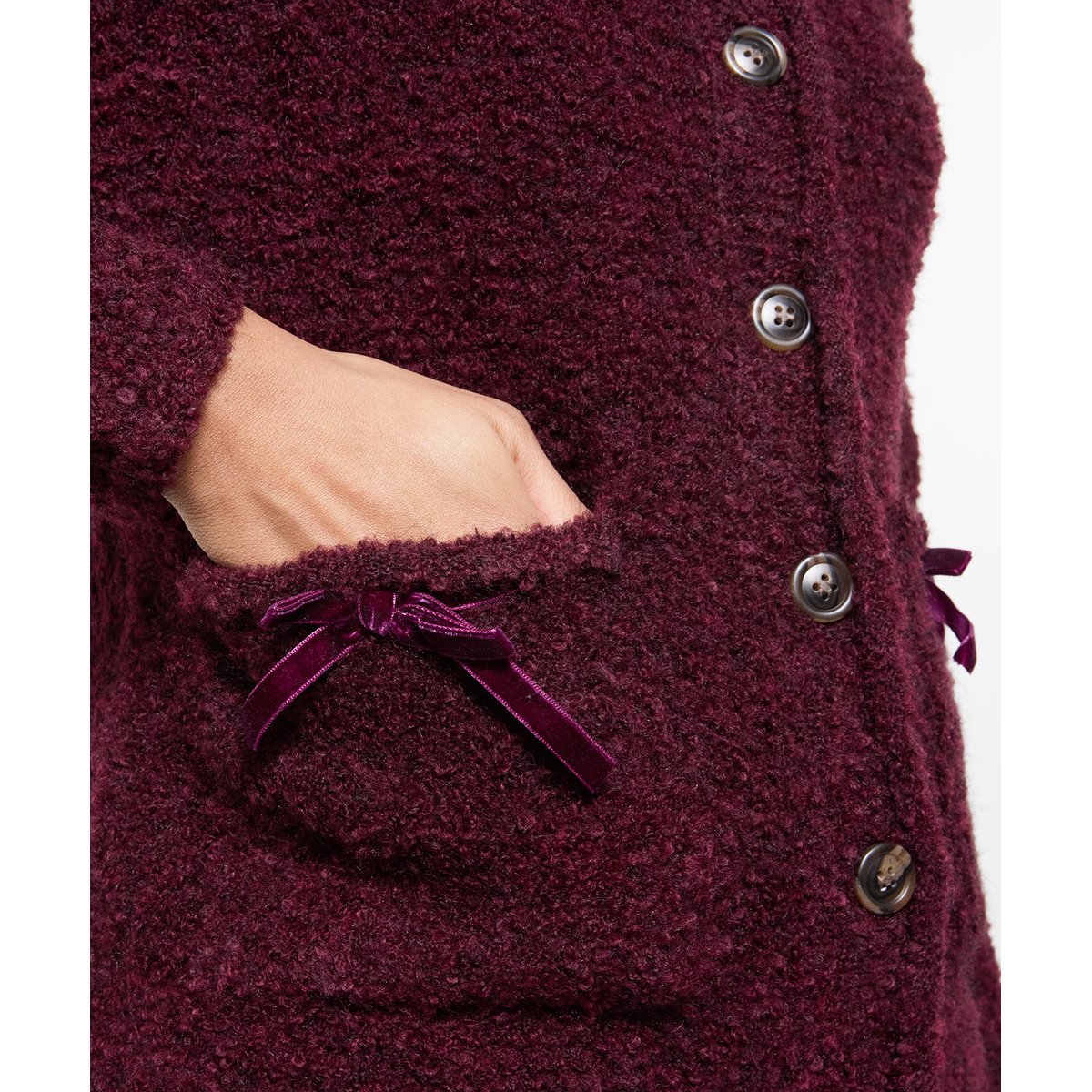 Cardigan Boutonné à Capuche Favorite de Joe Pour Toujours rouge, JOE BROWNS