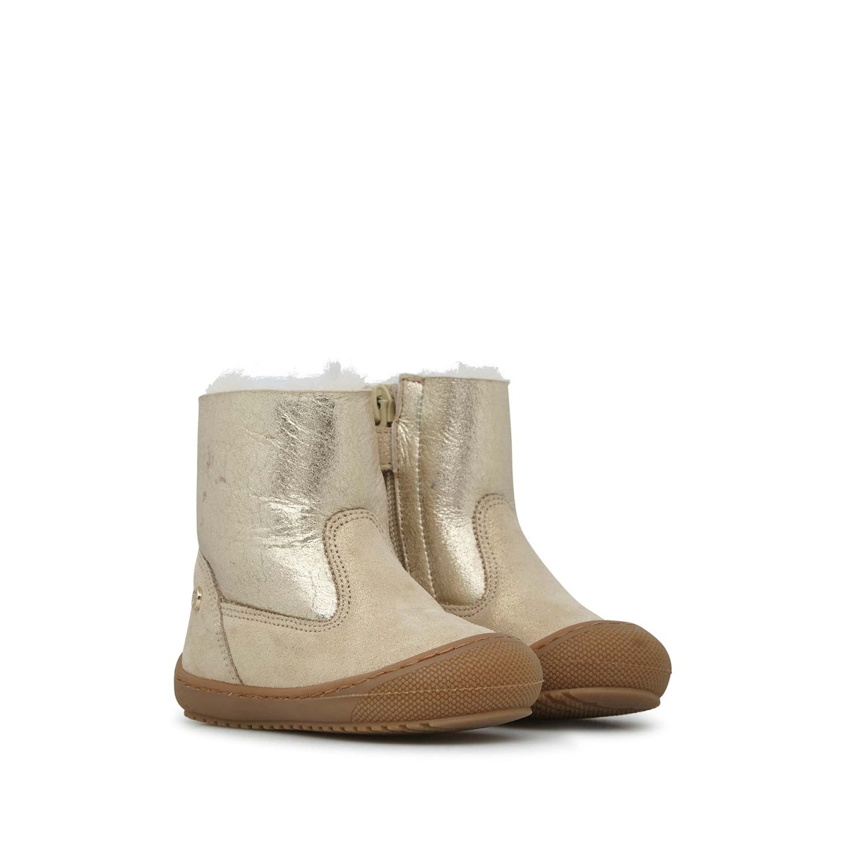 Bottines doublées de laine COZY HUG platine-, NATURINO