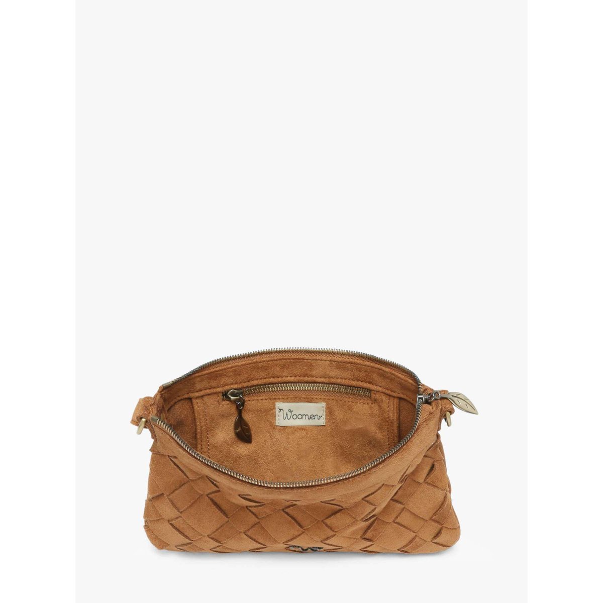 Sac bandoulière Aubepine camel, WOOMEN