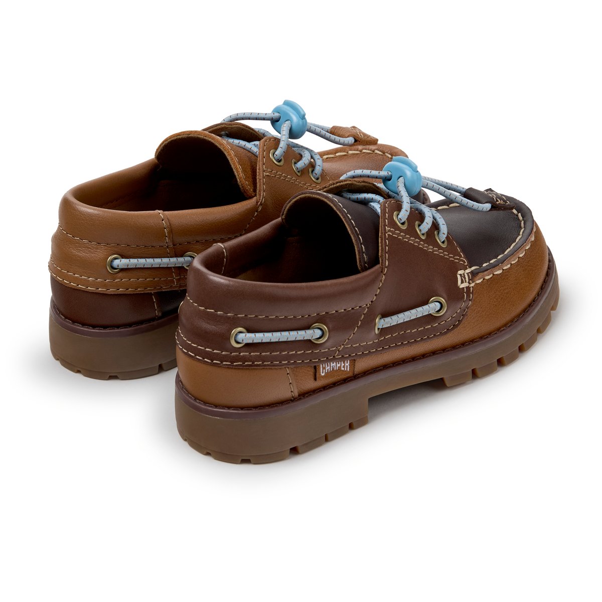 Derbies Compas Twins Smooth Leather brun 007, CAMPER