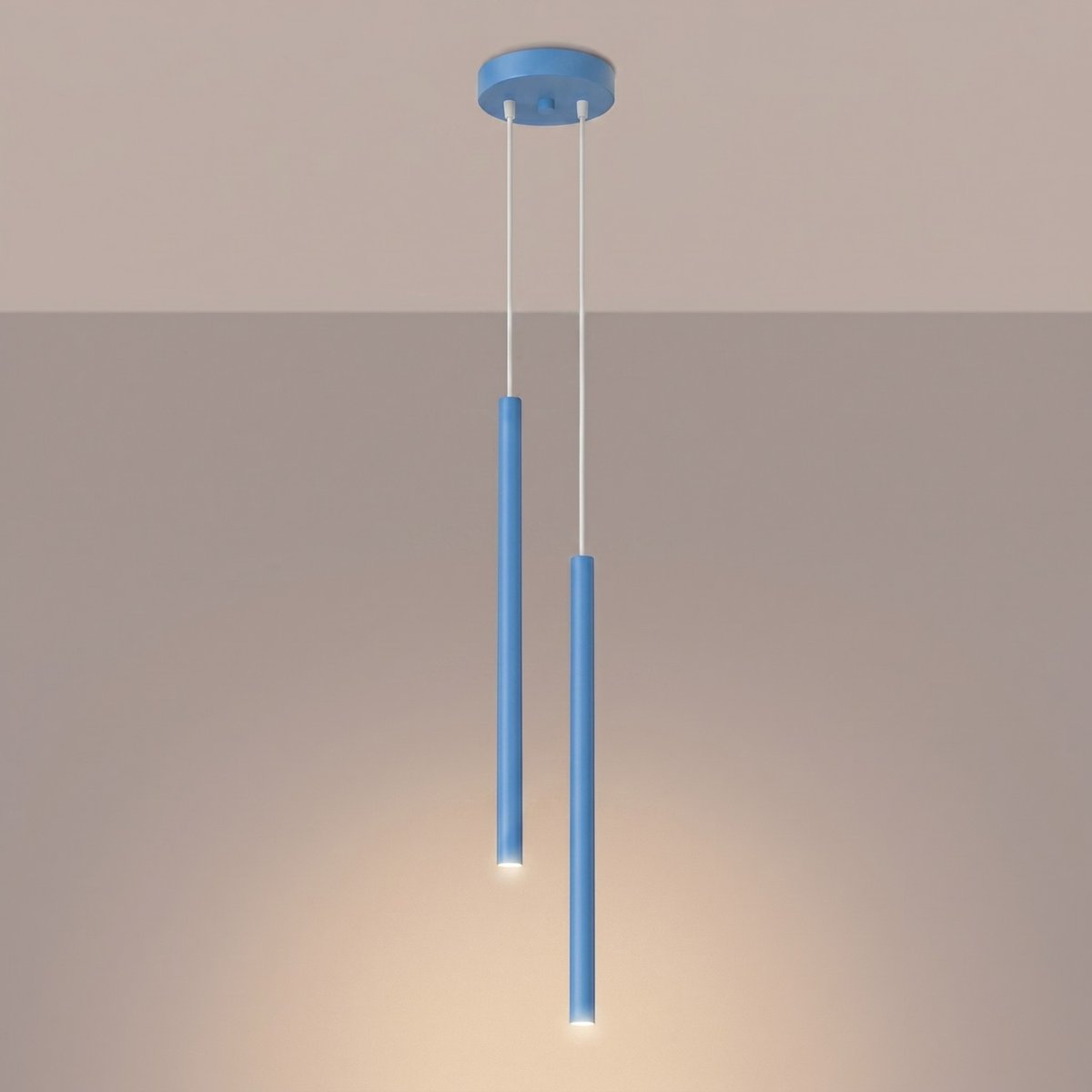 Suspension Acier Bleu G9 2 PASTELO bleu, EDEN