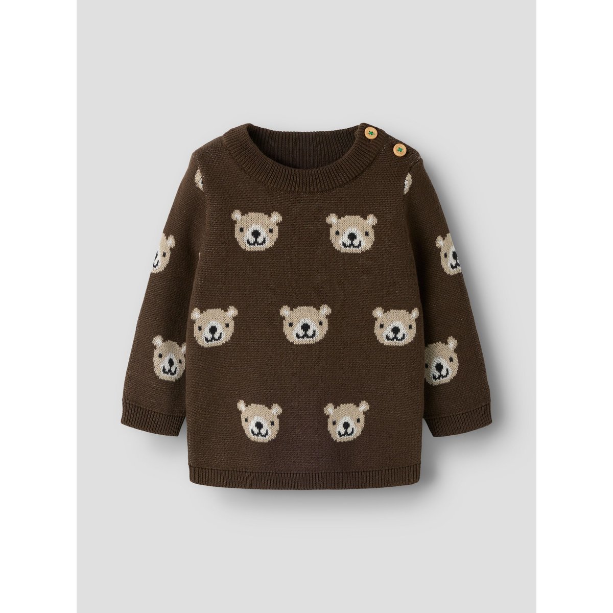 Pull En Maille marron - chocolate brown1, NAME IT