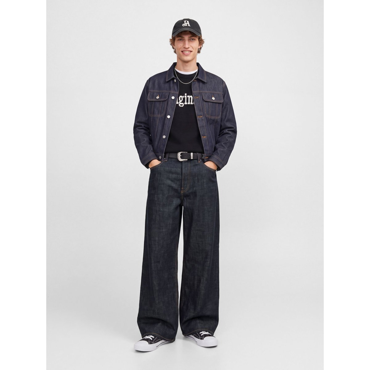 Jean À Coupe Wide blue denim 1, JACK & JONES