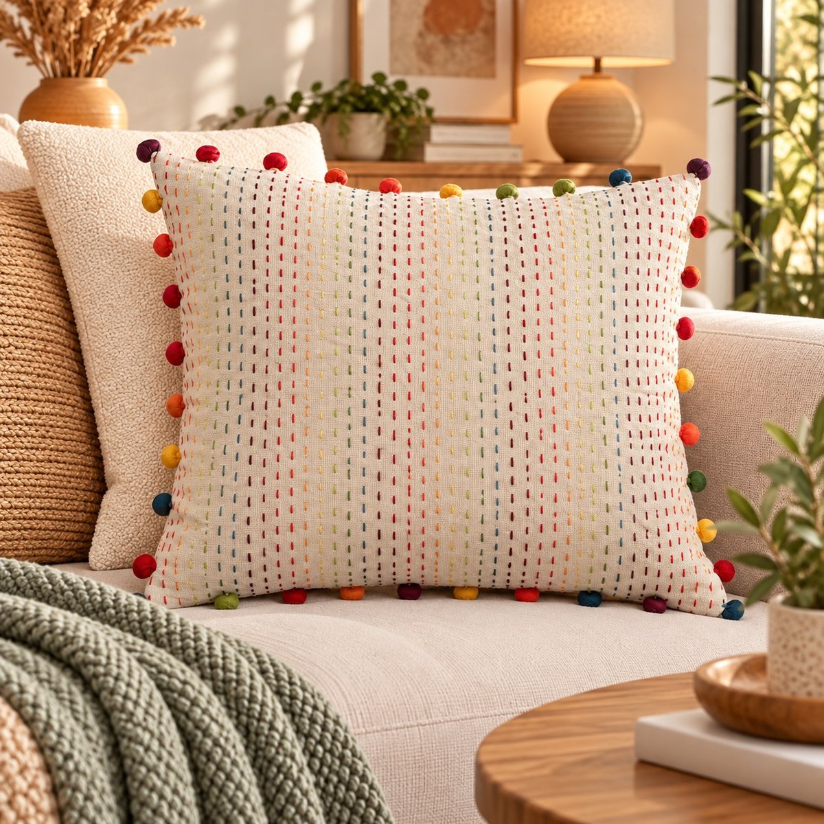 Coussin Aube Précieuse multico, EDEN