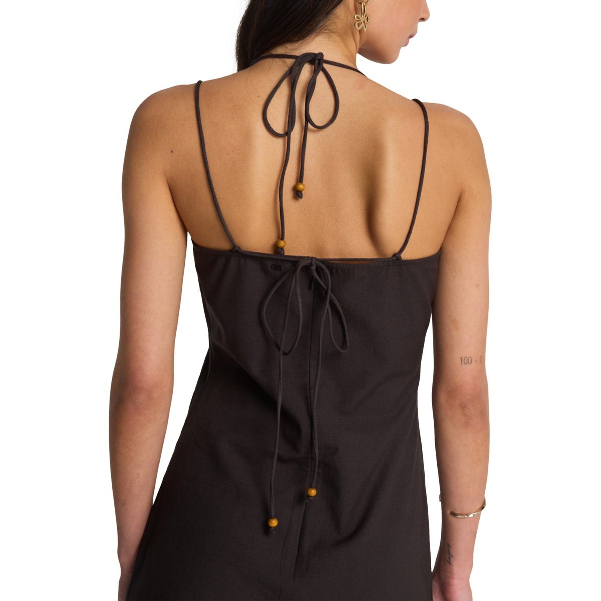 Robe bustier MIDNIGHT WAVE MINI noir black sands, BILLABONG