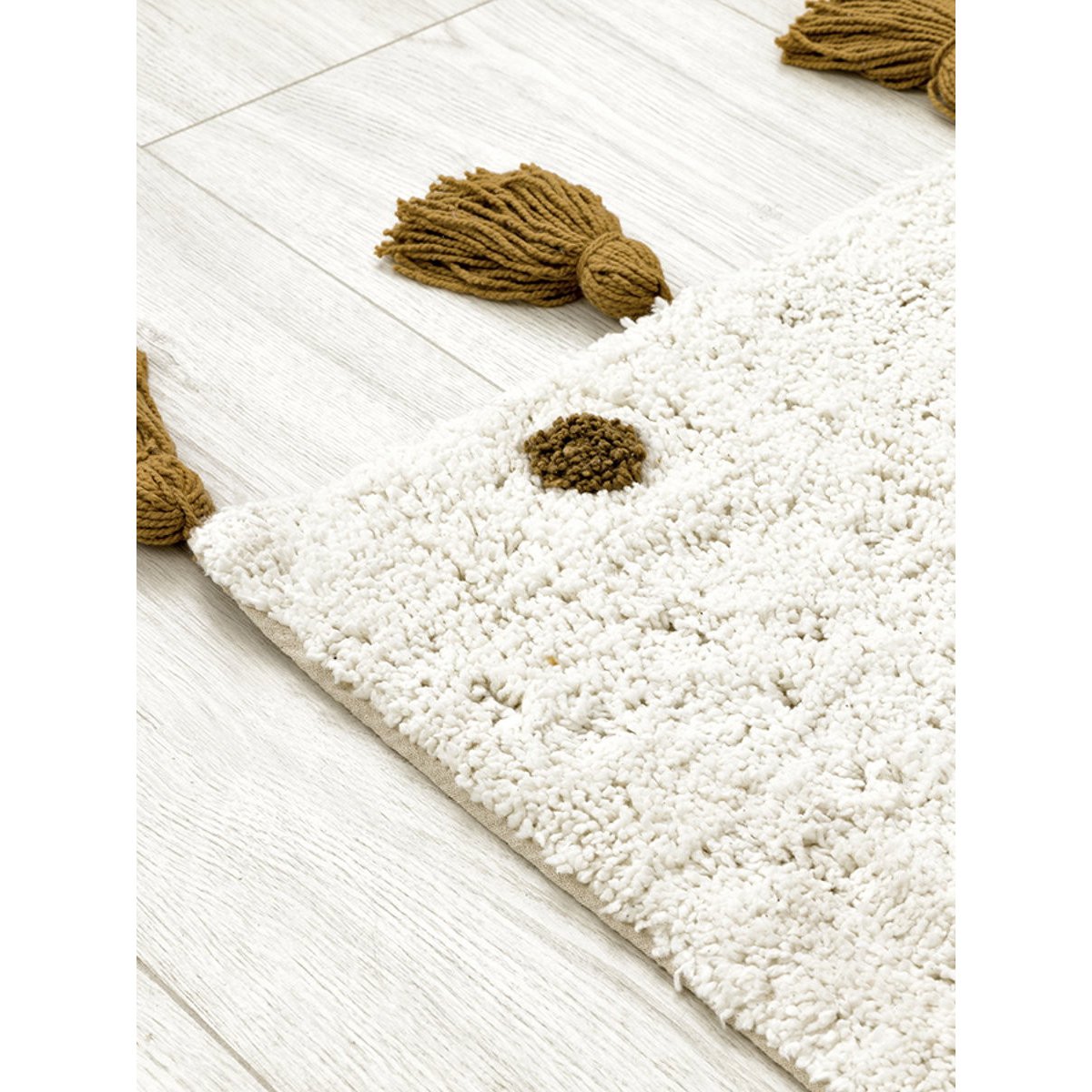 Tapis Textile - LITTLE-DOTS moutarde, KENAY