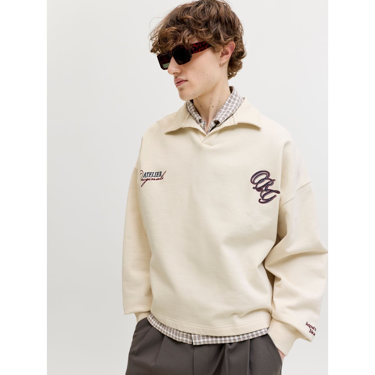 Sweat-Shirt antique white, JACK & JONES