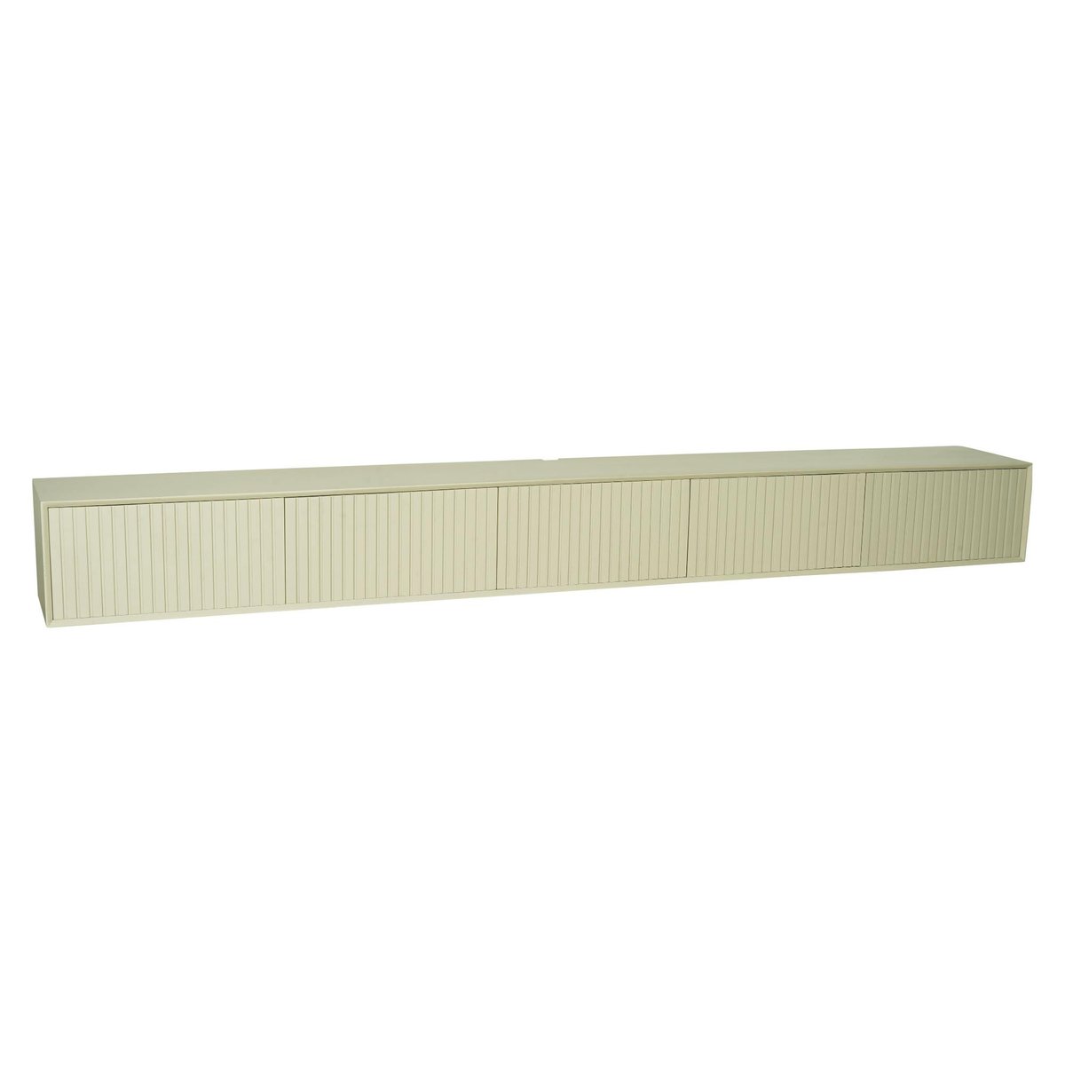 Meuble TV suspendu 5 portes CORTINA beige, PIER IMPORT