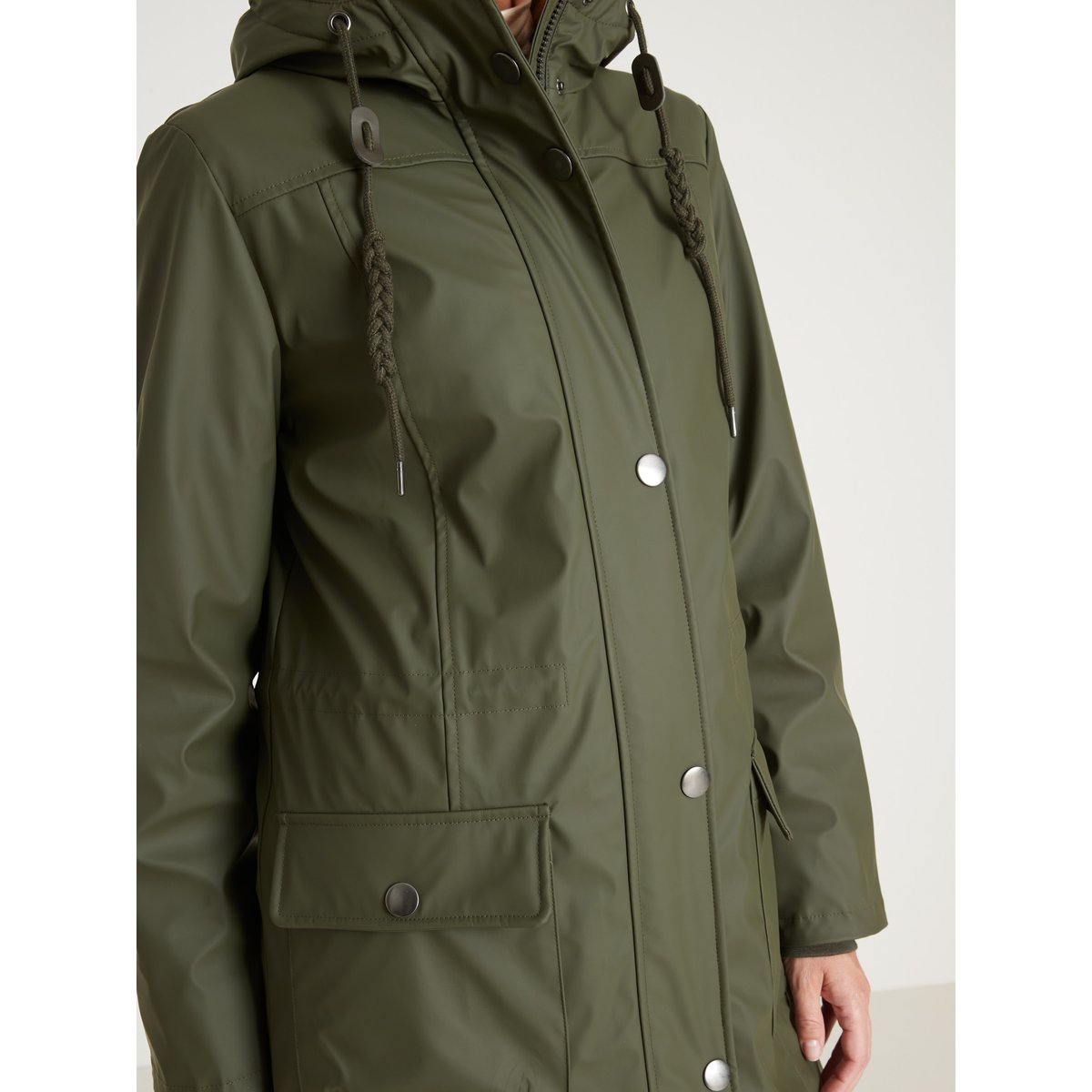 Parka imperméable doublée et matelassée kaki, DAXON