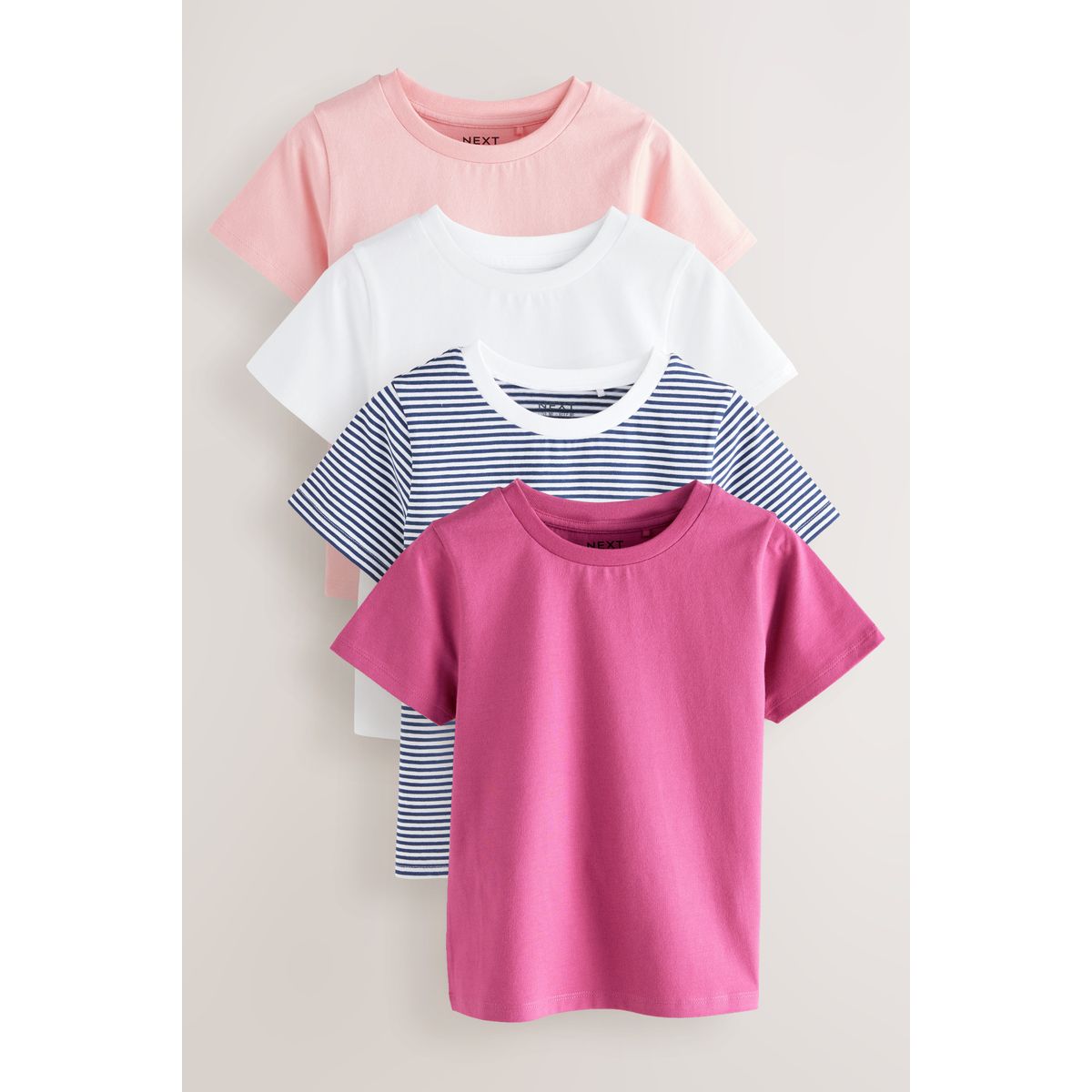 T-shirt, lot de 4 rose, NEXT