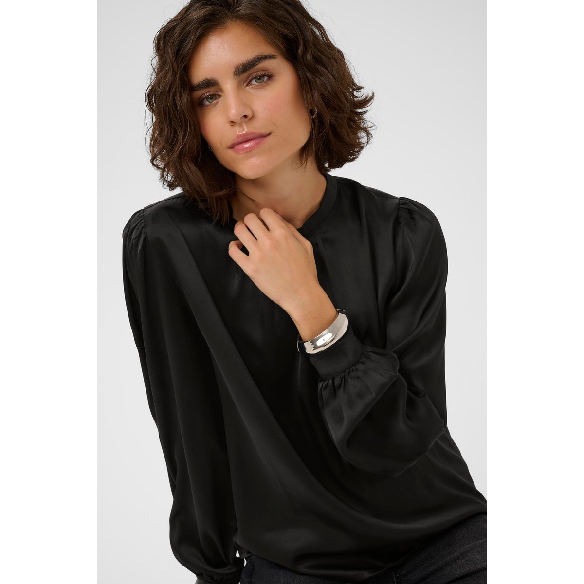 Blouse à manches longues noir black, KAFFE