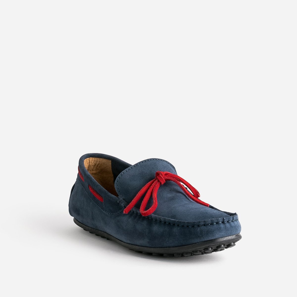 Mocassin en cuir JEREM bleu, ERAM