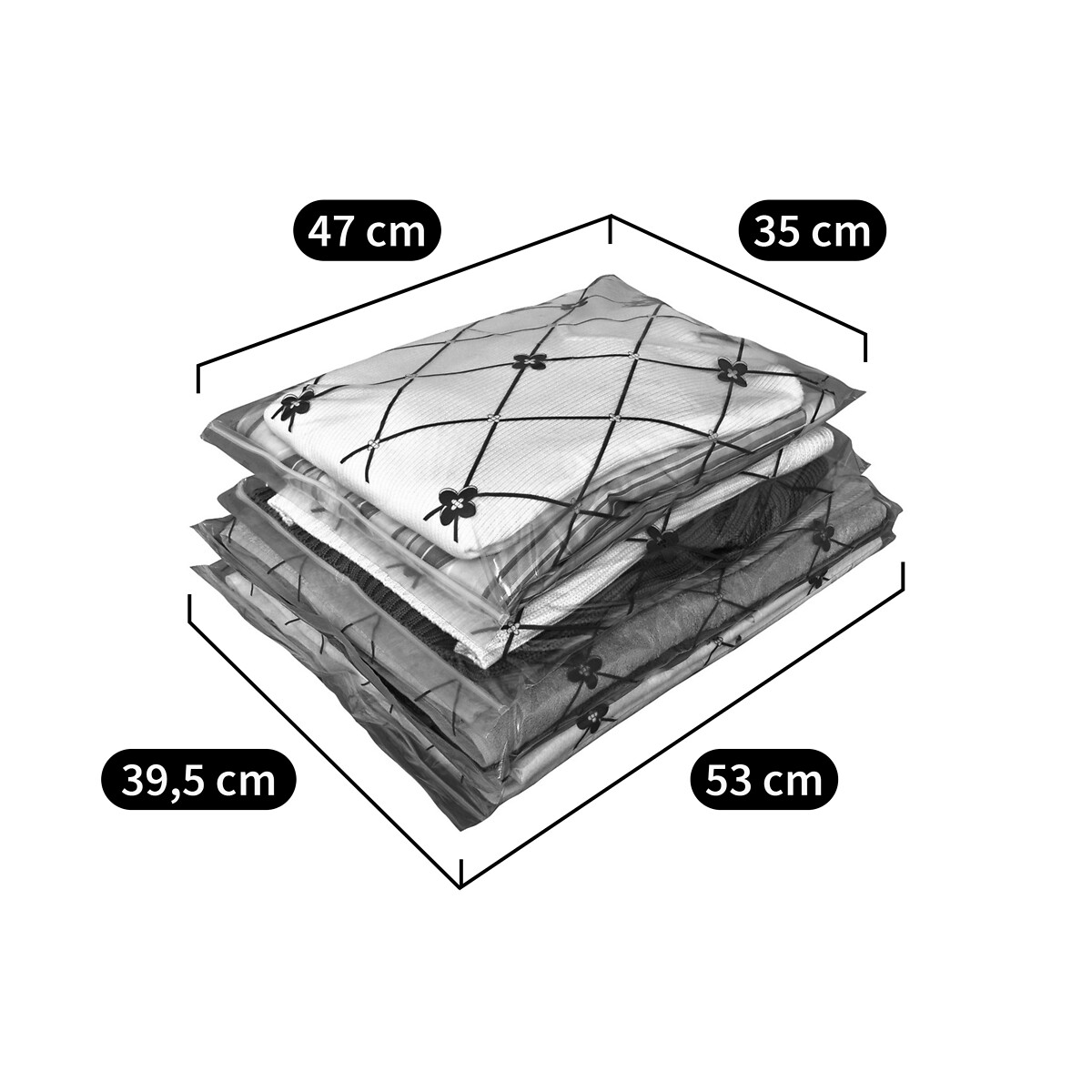 14er-Pack Mottenschutzhüllen Kirda violett, SO'HOME