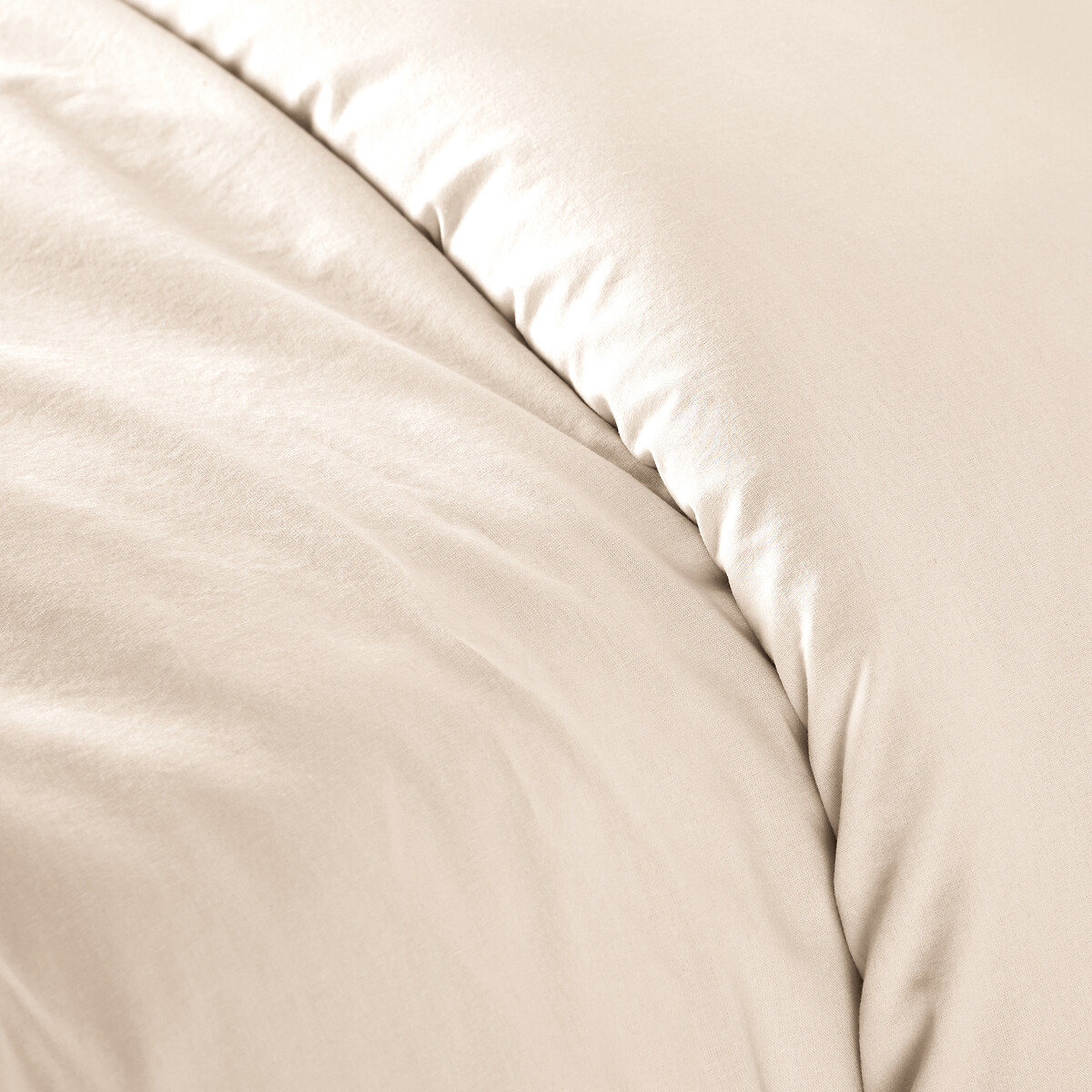 Scenario Plain 100% Washed Cotton Duvet Cover chalk, LA REDOUTE INTERIEURS