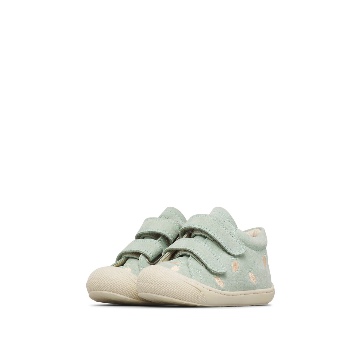 Chaussures premiers pas en suède COCOON VL EMBR.LEMONSODA vert menthe-, NATURINO