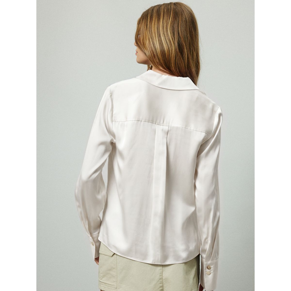 Chemise à manches longues avec col revers blanc, NEXT
