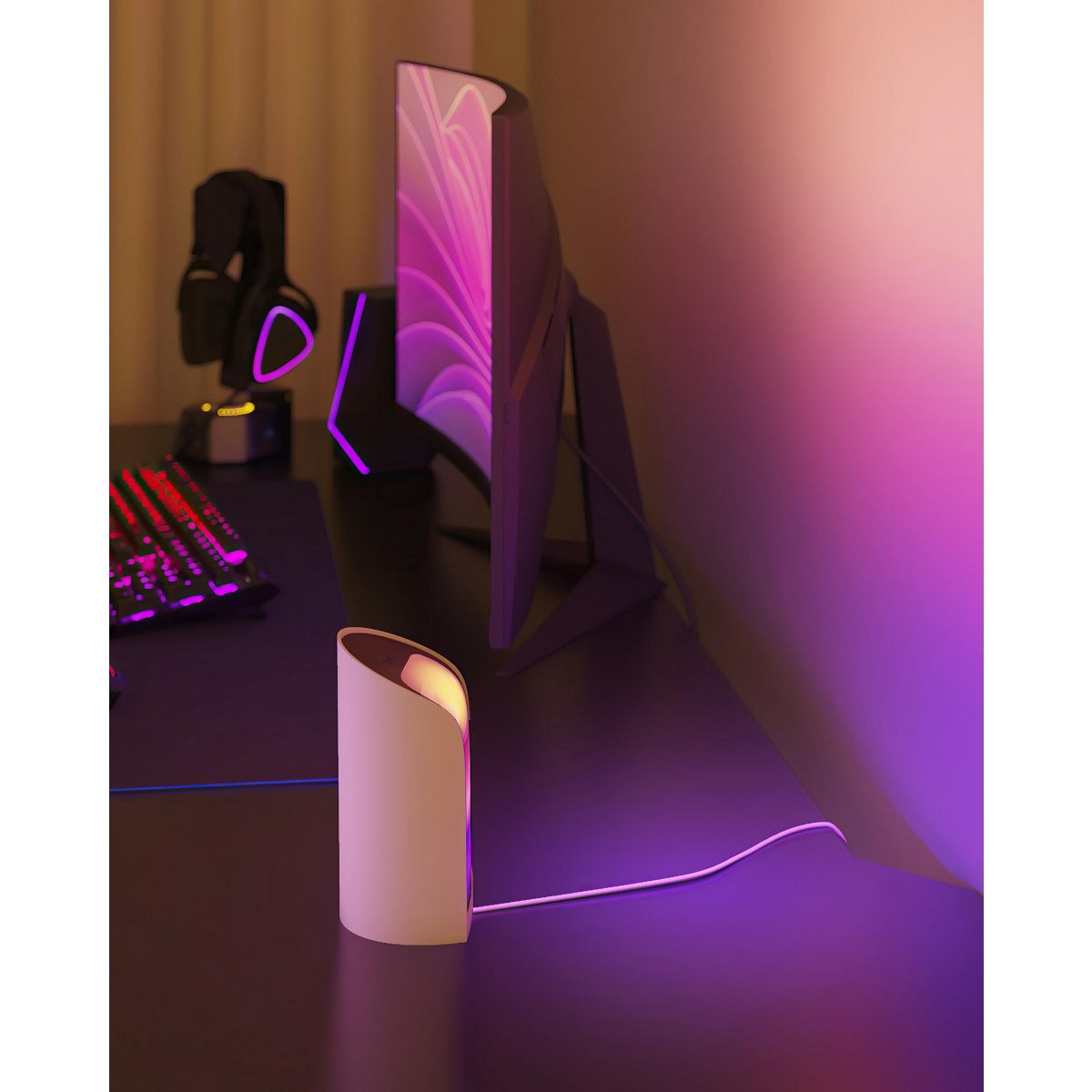 Lampe connectée Play Wall washer Blanc White&Color gradi couleur unique, PHILIPS HUE