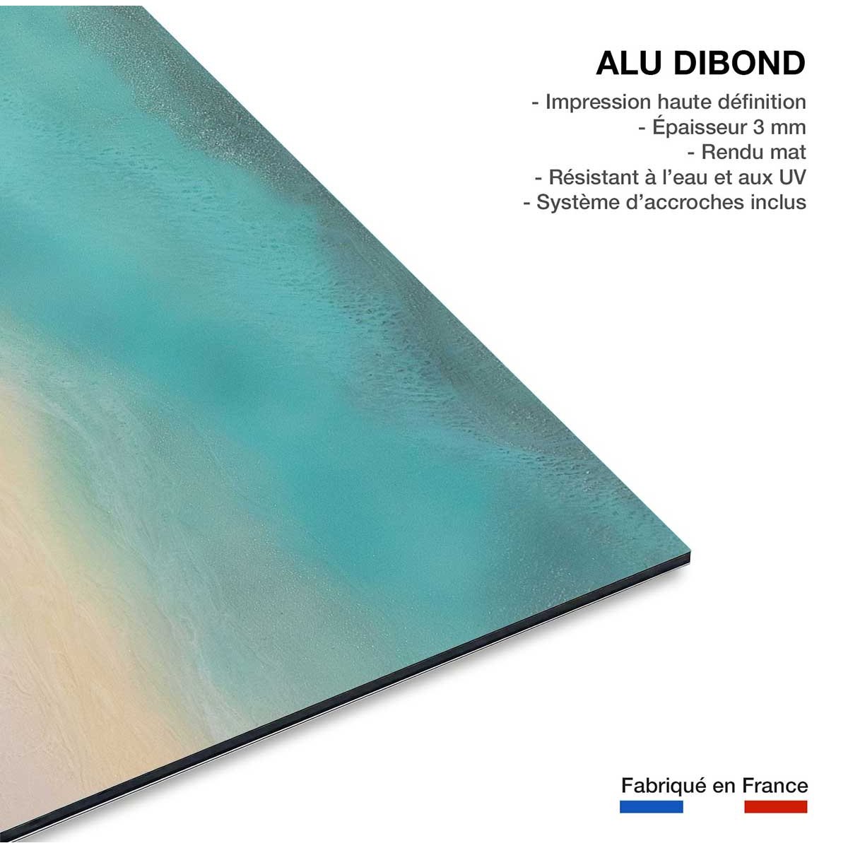 Tableau bord de mer tableau alu dibond, HEXOA
