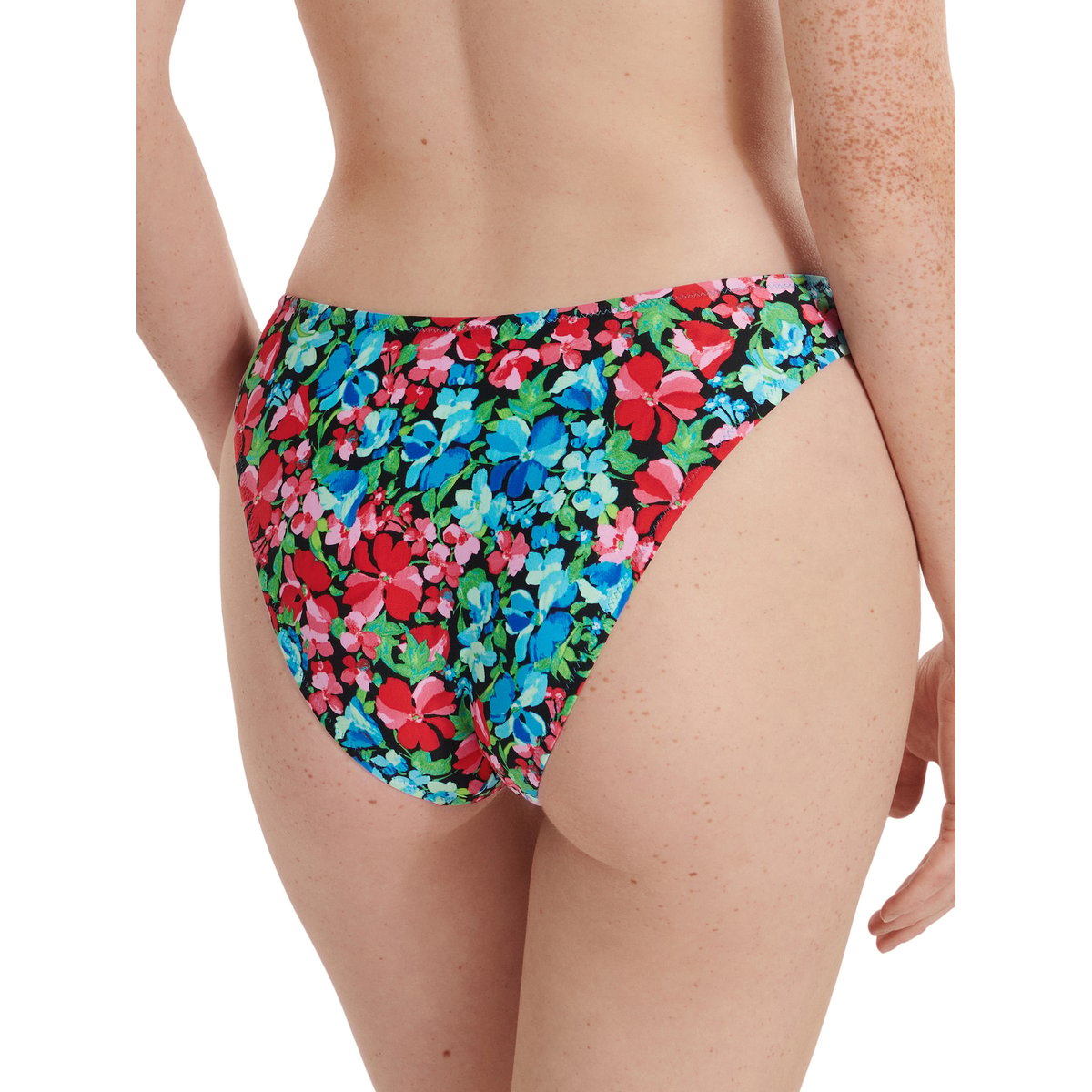 Bas maillot slip de bain échancré taille basse Napoli bleu, LISCA