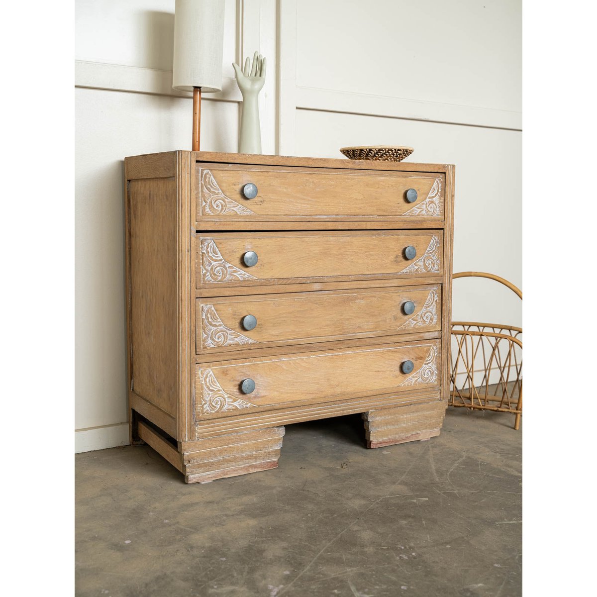 Commode art déco Garance N°770 - Bon état bois clair, DEBONGOUT