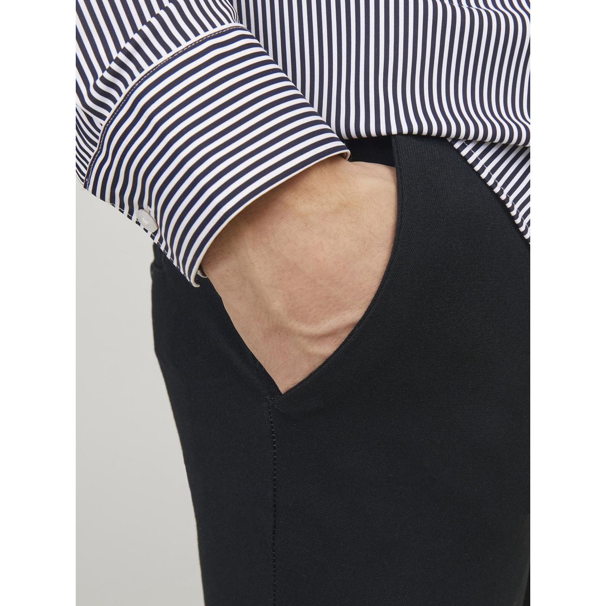Chino slim Jpstmarco noire - black, JACK & JONES
