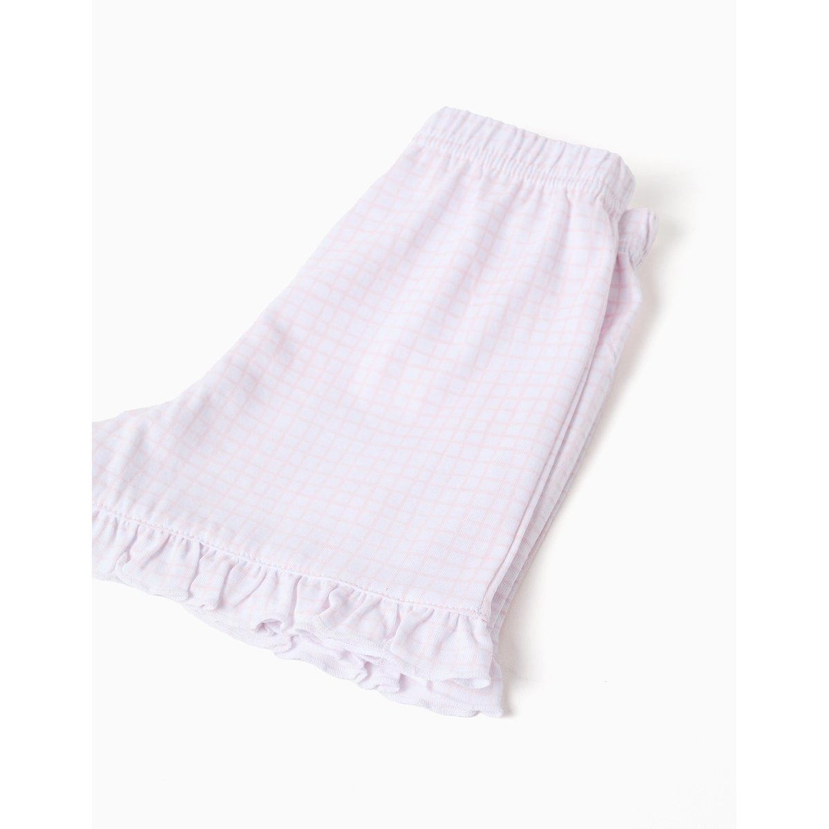 Pyjama en coton à manches courtes et imprimé Stitch rose clair, ZIPPY