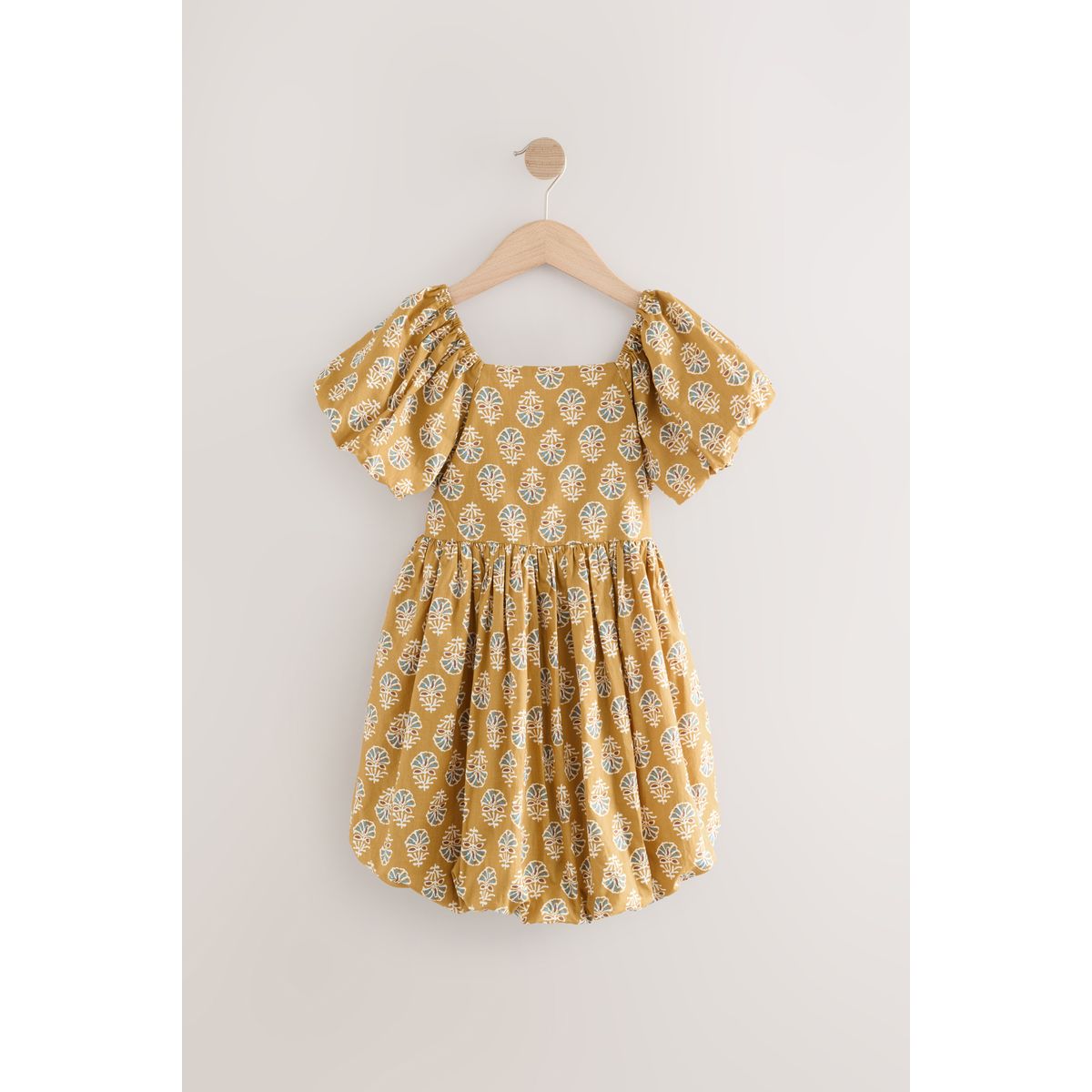 Robe bouffante imprimé jaune, NEXT