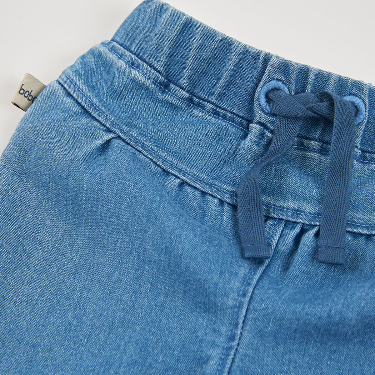 Pantalon bébé fille brodé glace bleu, BOBOLI