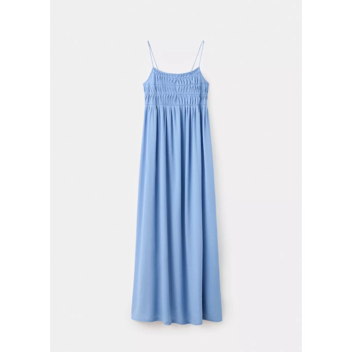 Robe longue détail perles bleu ciel, MANGO TEEN
