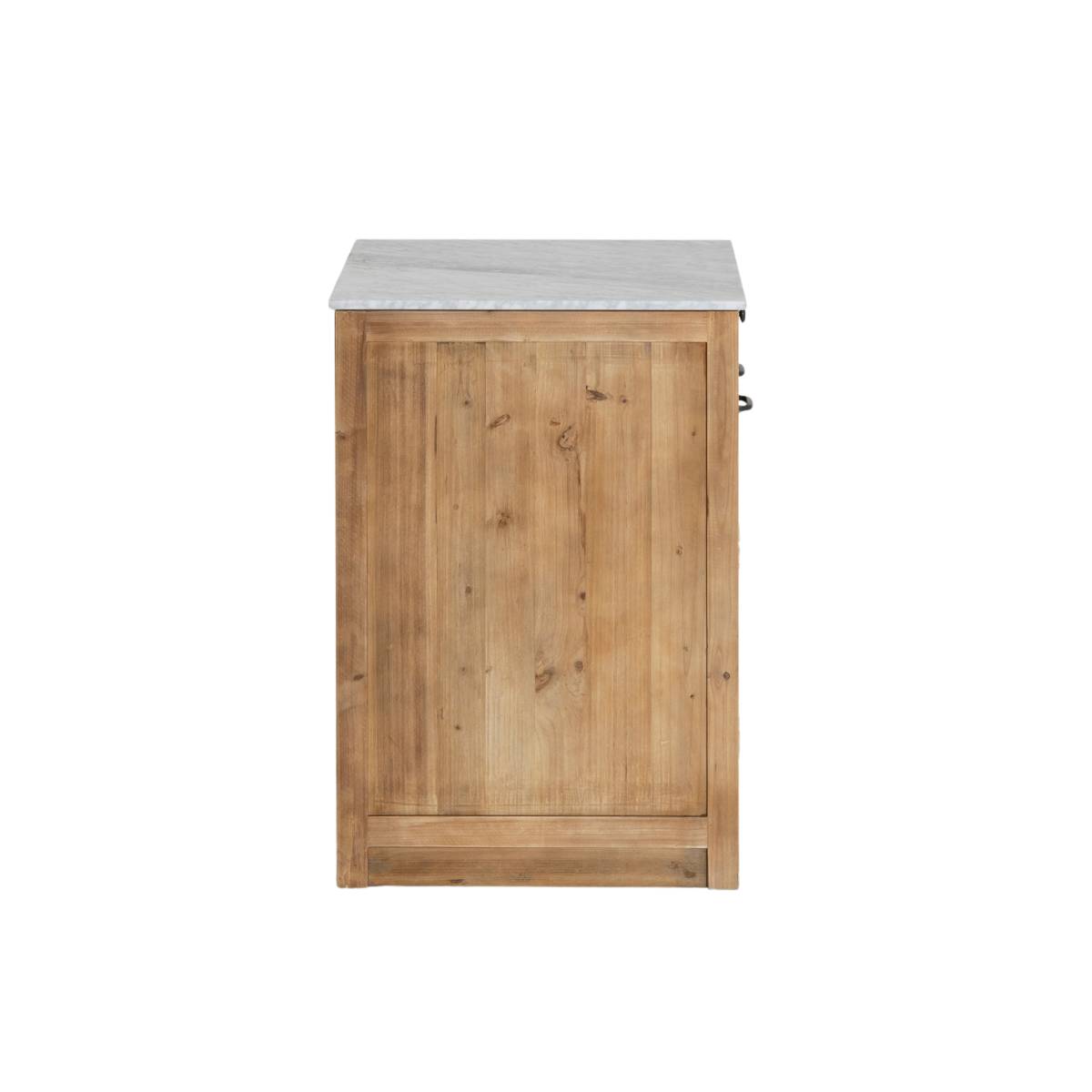 Meuble bas de cuisine en bois recyclé EPURE bois clair, MADE IN MEUBLES 