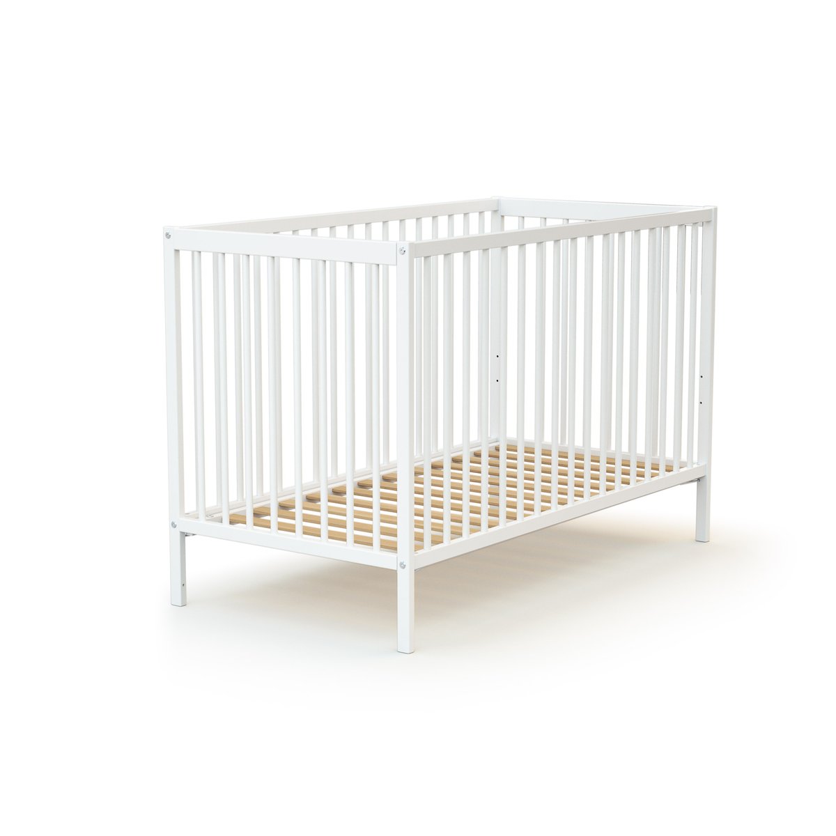 Lit bébé en bois SONA blanc, AT4