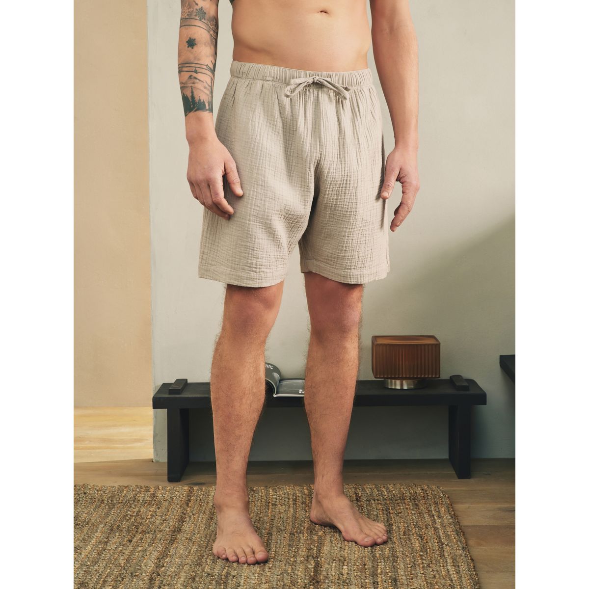 Short en étamine, lot de 3 naturel, NEXT