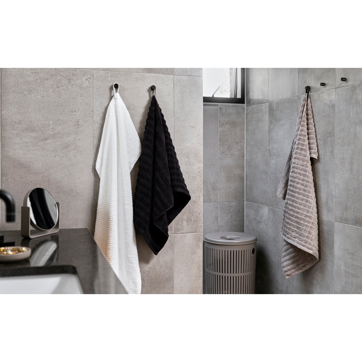 Lot de 2 sangles magnétiques pour serviette LOOP MAGNET eucalyptus, ZONE DENMARK