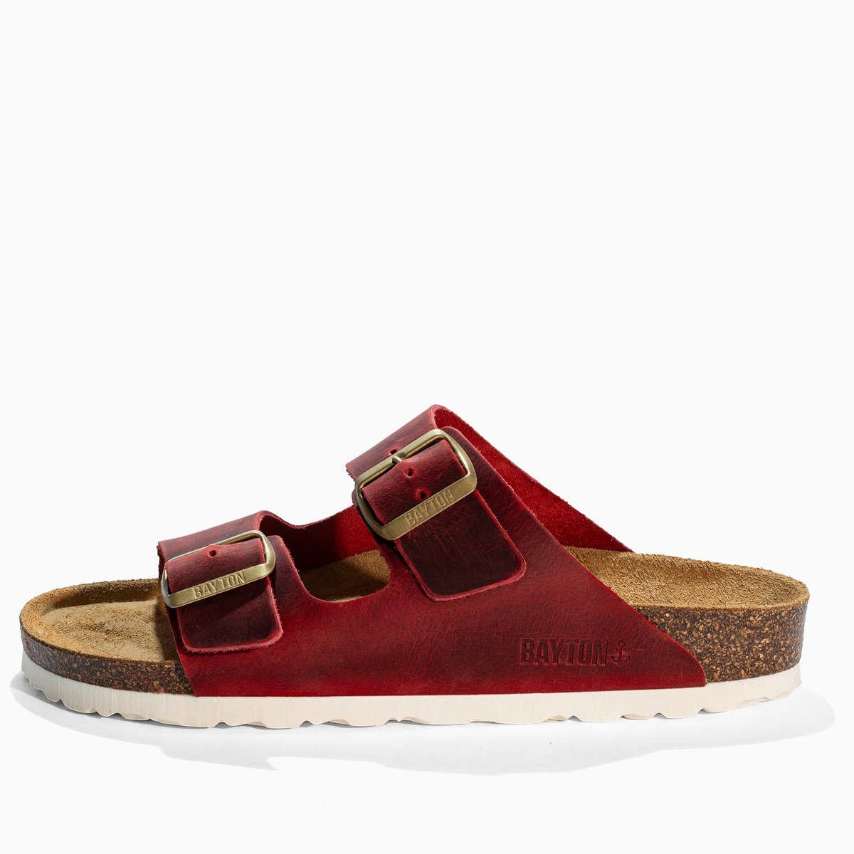 Sandales en cuir ATLAS red, BAYTON