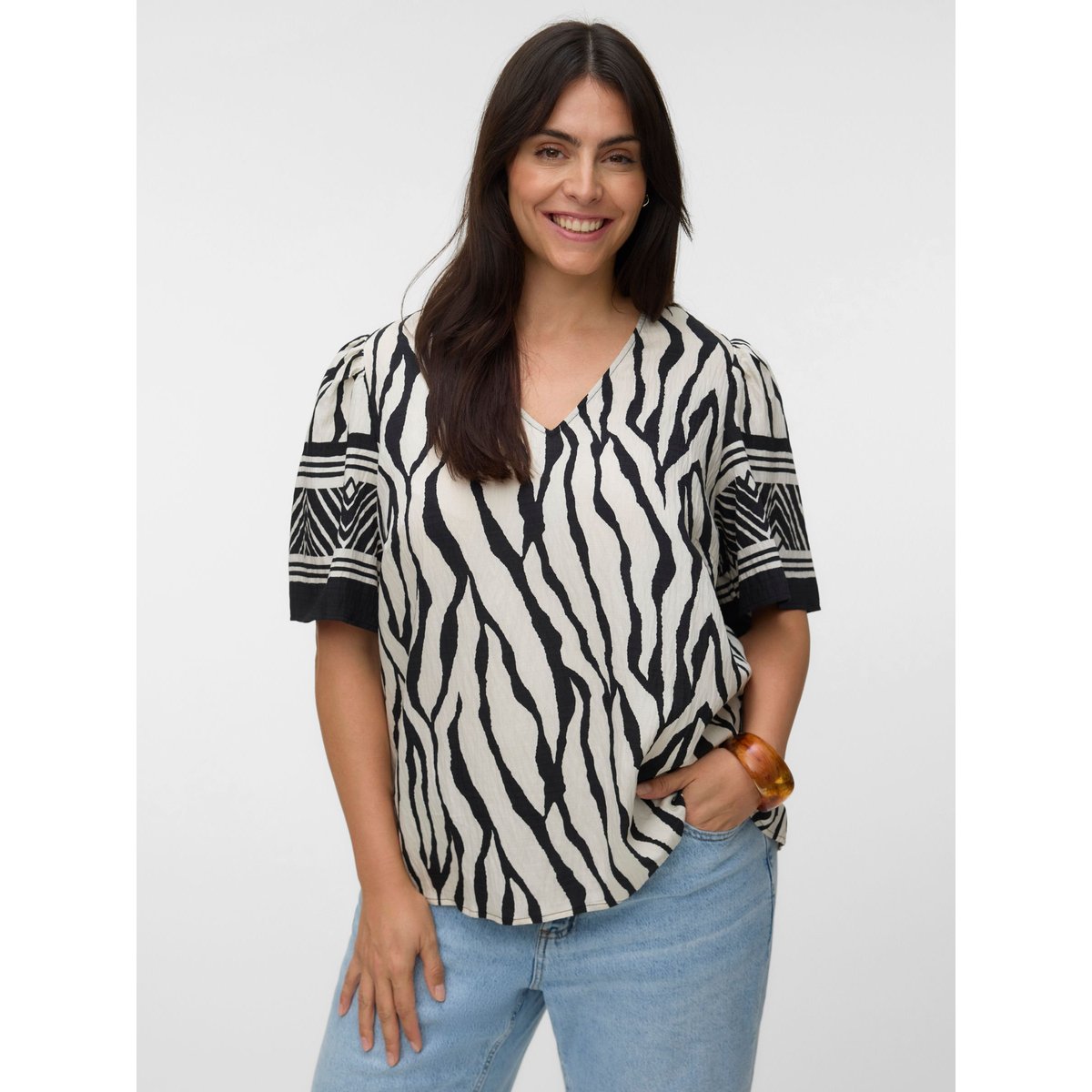 Top noire - black, VERO MODA