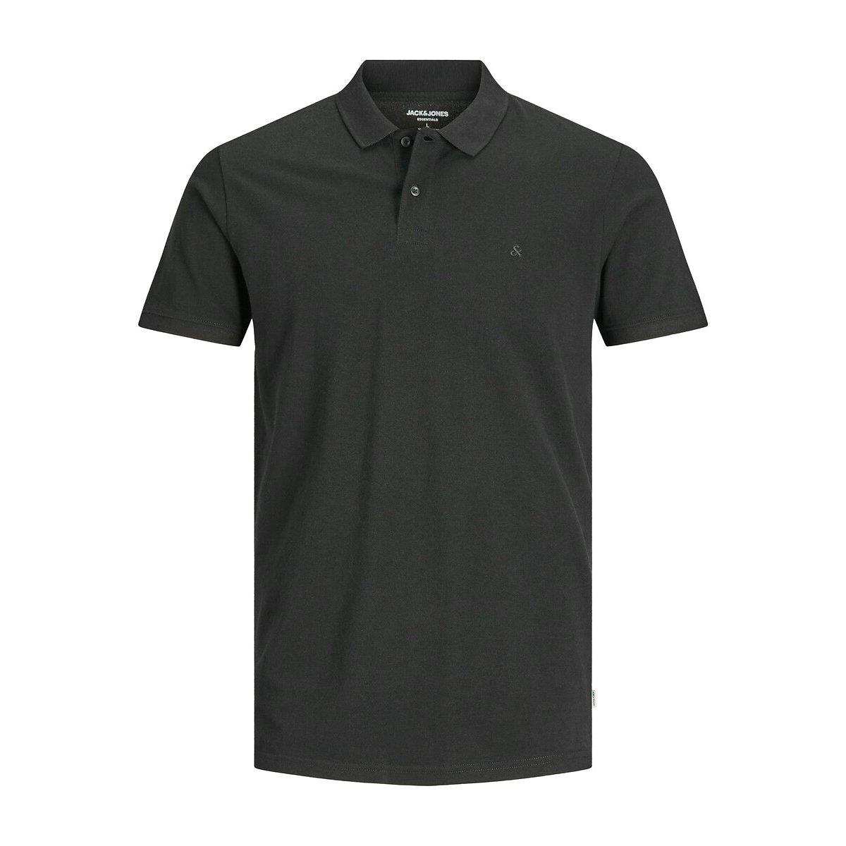 Polo de mangas curtas preto , JACK & JONES