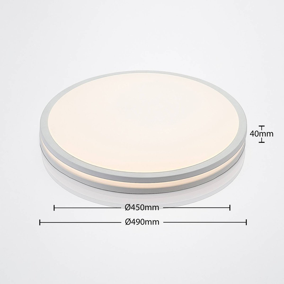 Plafonnier  moderneLED, Arnim blanc, LINDBY