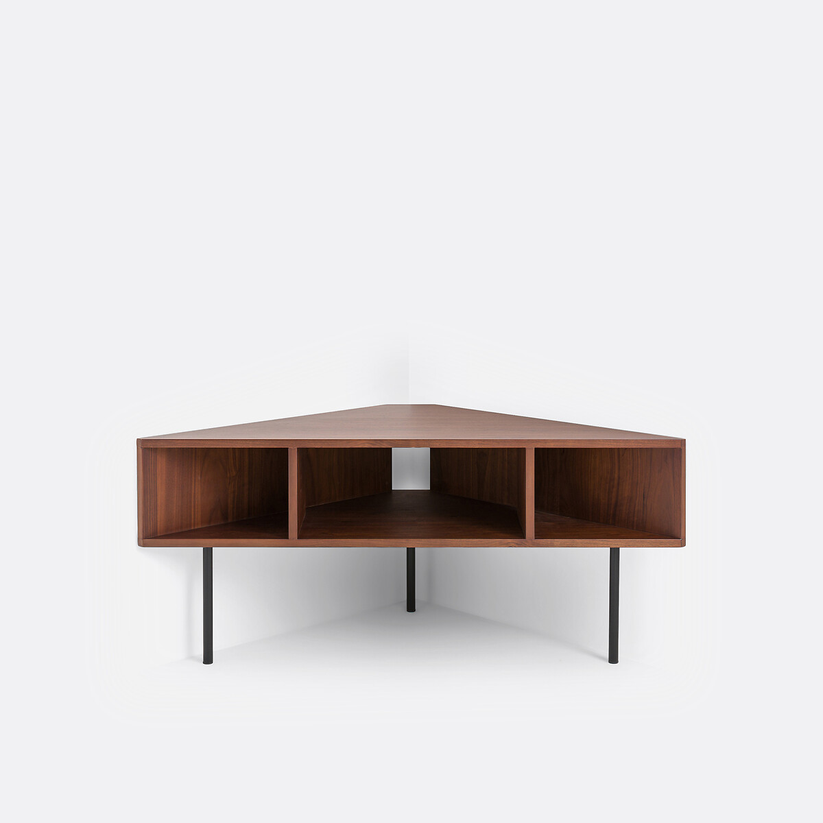 Bianzo TV unit in walnut veneer walnut, LA REDOUTE INTERIEURS