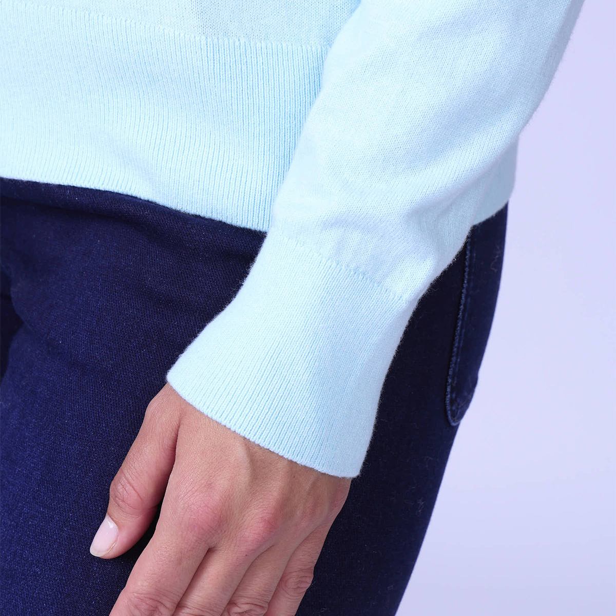 Pull Halexa bleu turquoise, MISE AU GREEN