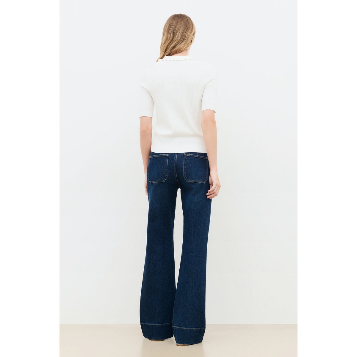 Pull droit court MDANNIE ecru, CAROLL